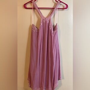 O'Neill Lavender/Pink Embroidered Dress
